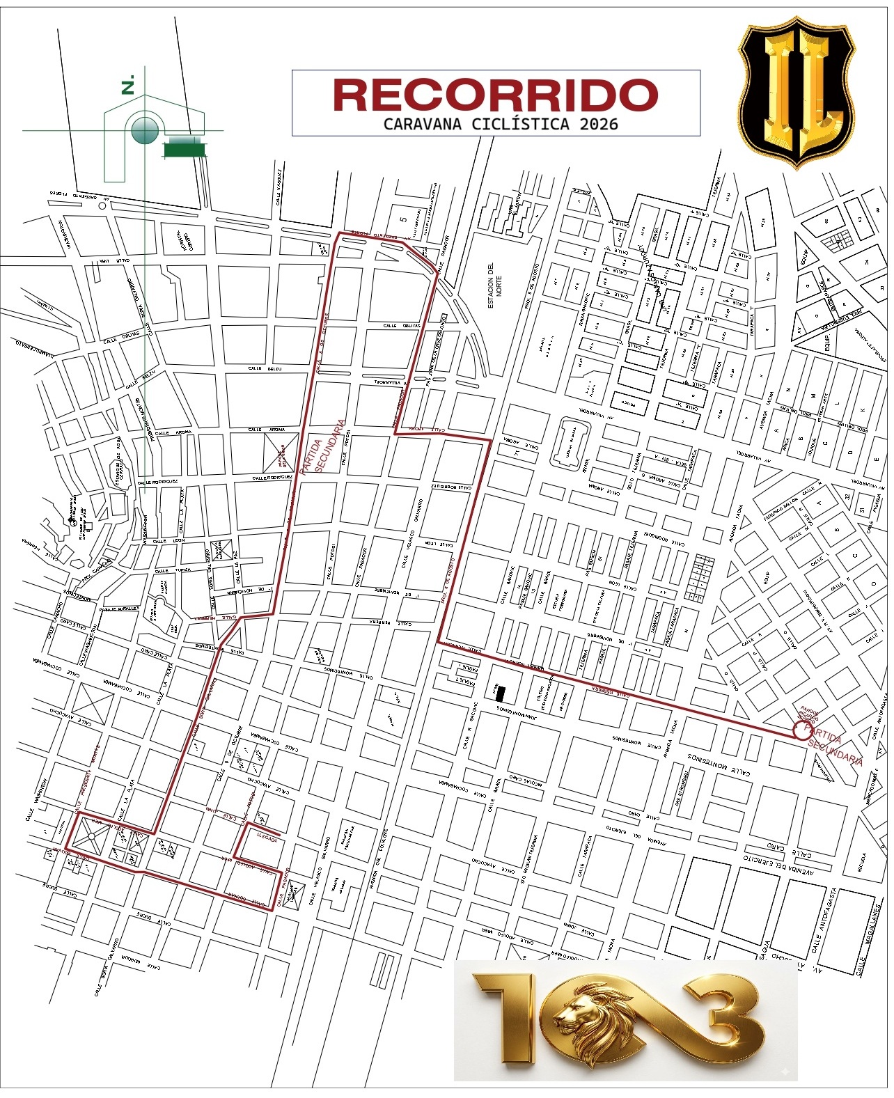 RUTA DE LA CARAVANA CICLÍSTICA